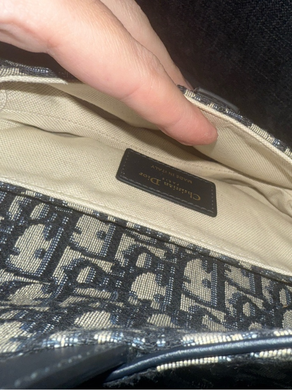 DIOR saddle bag with strap oblique mini - Picture 10 of 10